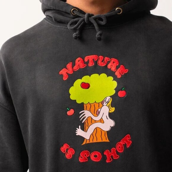 Carne Bollente She Truly Is Hooded Sweatshirt Size L Mens Nature Is So Hot $238 - Picture 13 of 13